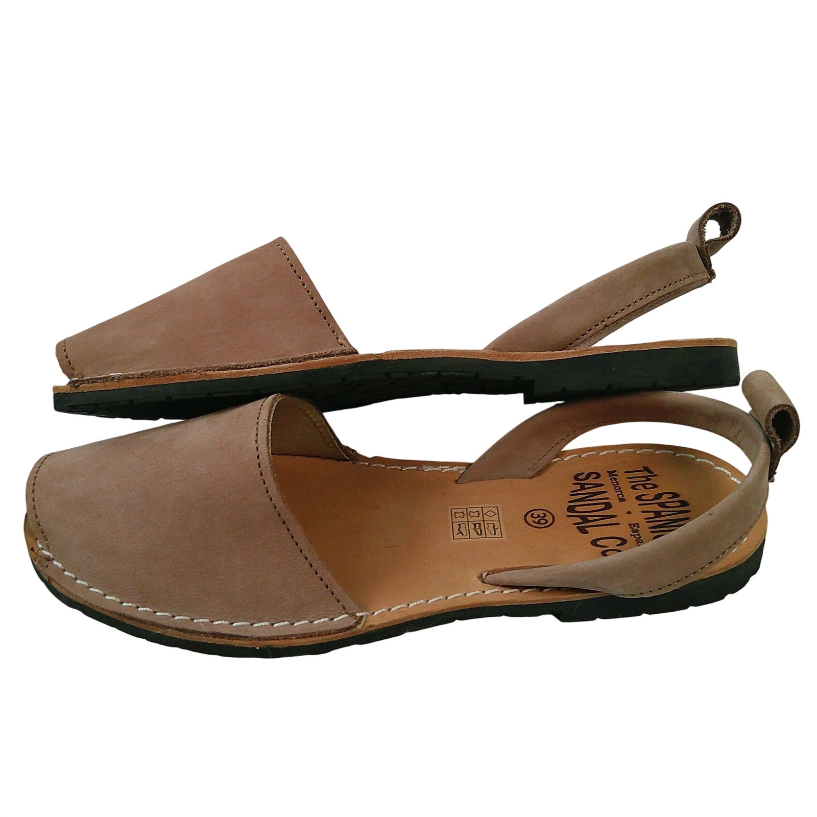 The Spanish Sandal Co Avarca Sandal Womens 39 Brown Leather Menorcan Flat — image 4 of 8